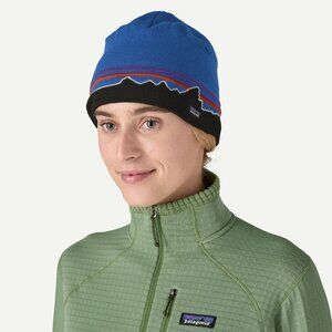 Patagonia Classic Fitz Roy: Andes Blue Beanie Hat OS